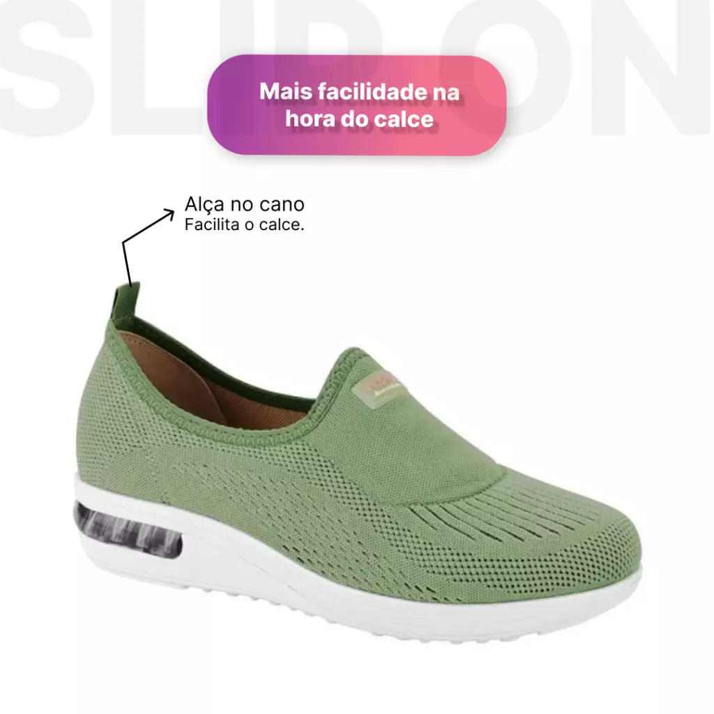 Tenis Feminino Ultraconforto Modare Slip On Academia Caminhada Ortopédico Esporão E Facite Original